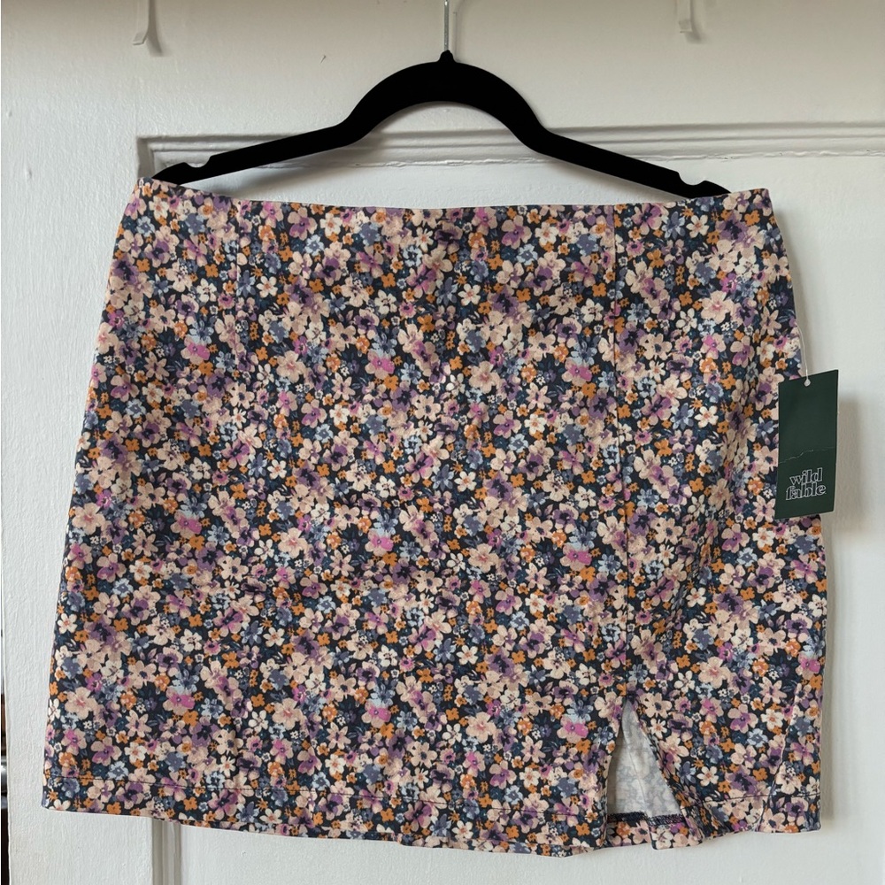Purple flower skirt